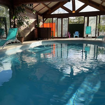 Maison avec piscine et sauna à Vire Exterior foto