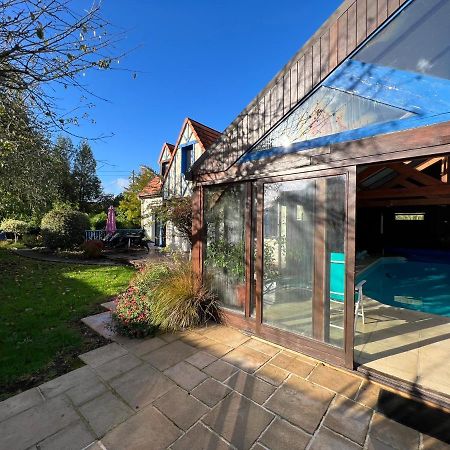 Maison avec piscine et sauna à Vire Exterior foto